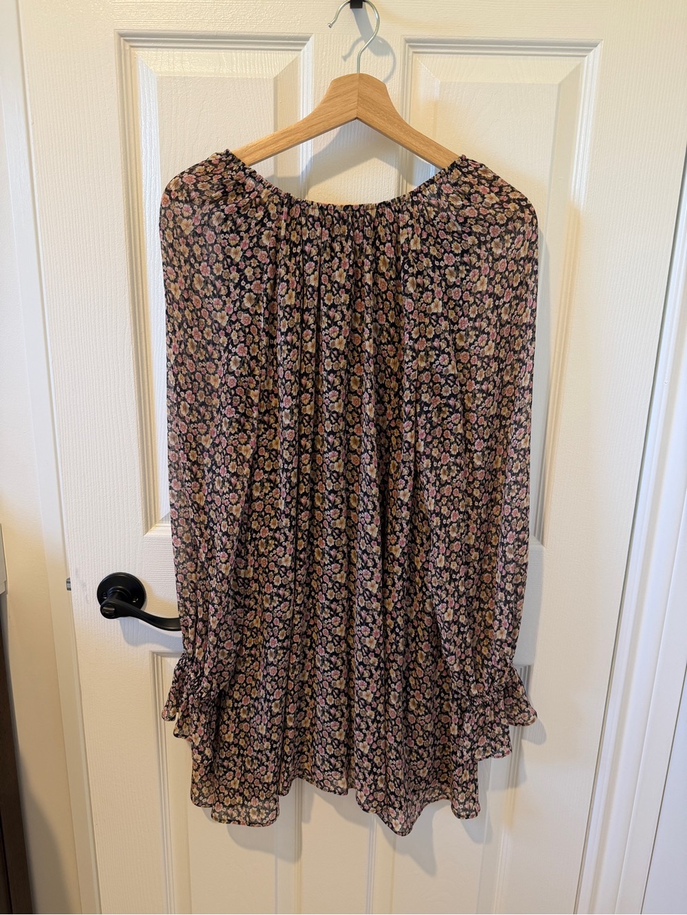 Sezane Floral Mini Dress